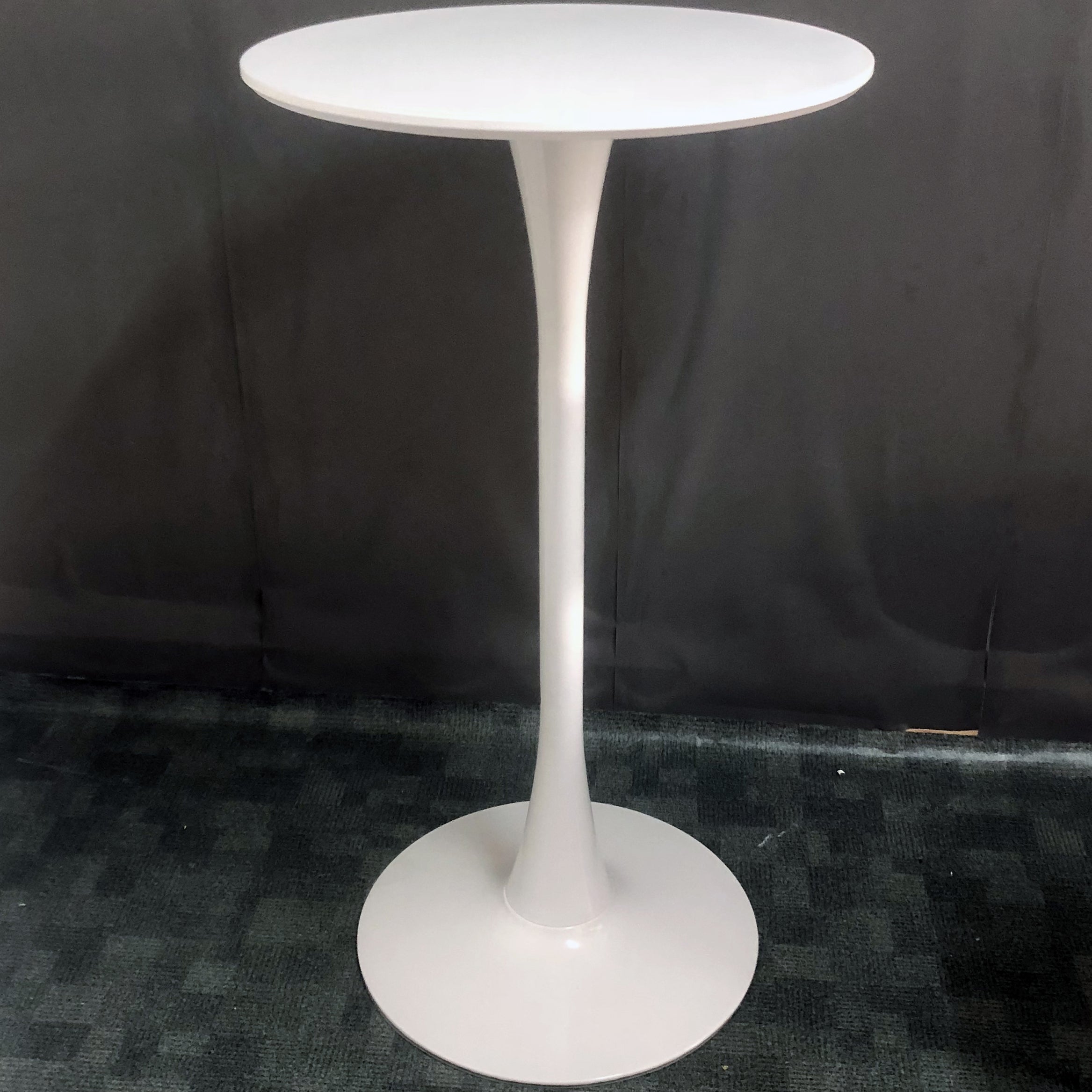 Stone Bar Dining Table Modern Round Bar Table with Pedestal for Dining Room