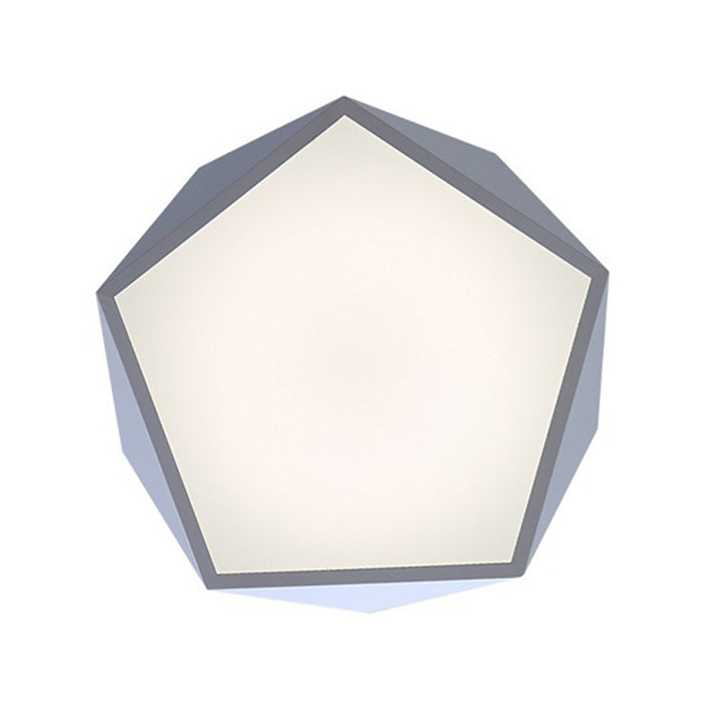 Simplicity Ceiling Fixture Contemporary Metal LED Flush Mount Light