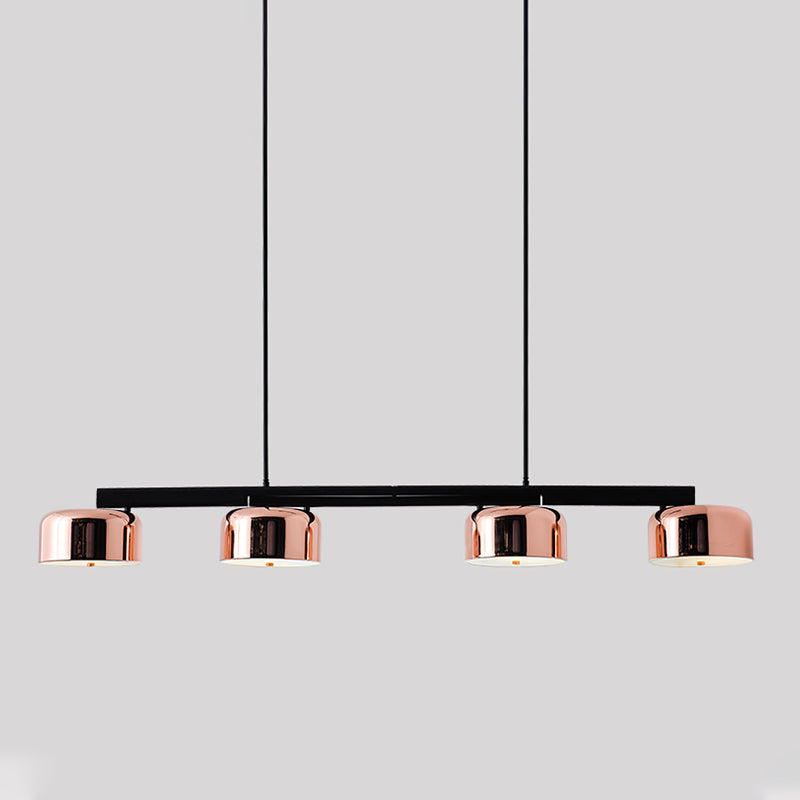 Modern Style Dome Shape Island Lights Metal 4 Light Island Lighting Ideas