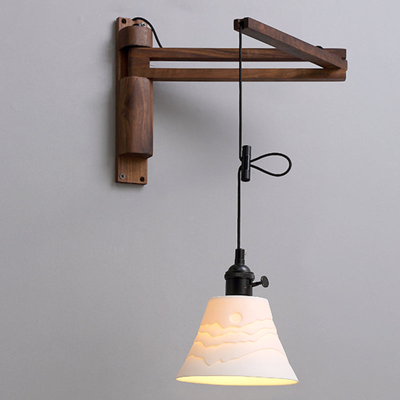 STANTE MODERNO MONTICOLO MONTO DI MOLTO LUCE LAMPARE SCONCA A MOLTO REGOLABILE con legno per camera da letto