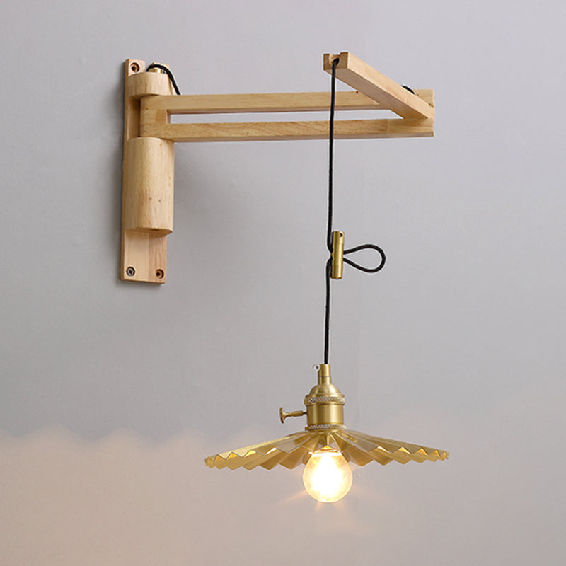 STANTE MODERNO MONTICOLO MONTO DI MOLTO LUCE LAMPARE SCONCA A MOLTO REGOLABILE con legno per camera da letto