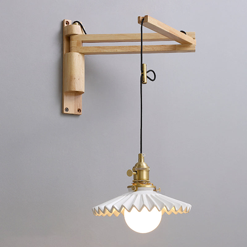 STANTE MODERNO MONTICOLO MONTO DI MOLTO LUCE LAMPARE SCONCA A MOLTO REGOLABILE con legno per camera da letto