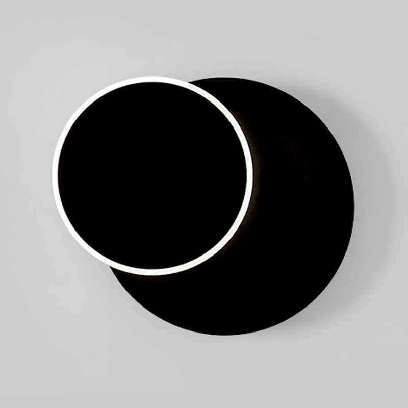 Prononi del comodino in metallo a parete a led geometrica rotatabile