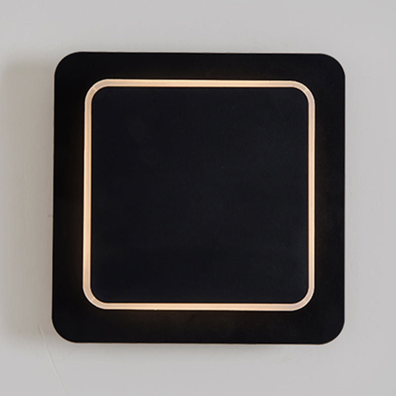 Prononi del comodino in metallo a parete a led geometrica rotatabile