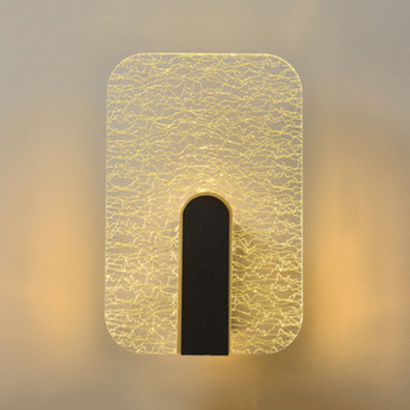 Splique de pared geométrica acrílica Luz LED de luz LED de lujo para escaleras para escaleras