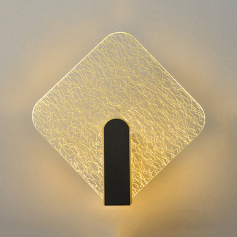 Splique de pared geométrica acrílica Luz LED de luz LED de lujo para escaleras para escaleras