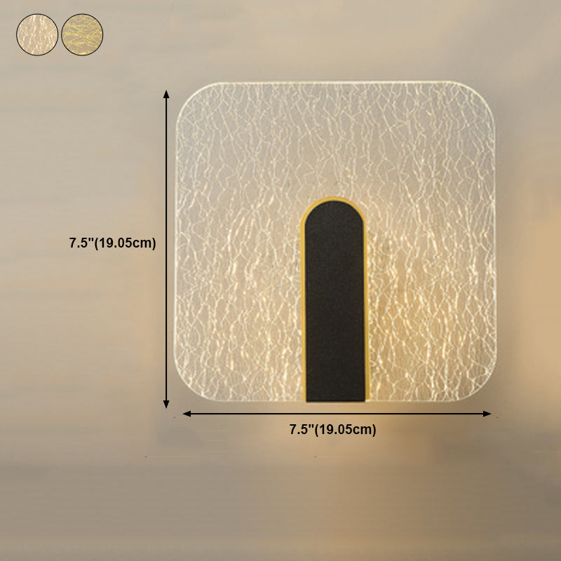 Splique de pared geométrica acrílica Luz LED de luz LED de lujo para escaleras para escaleras