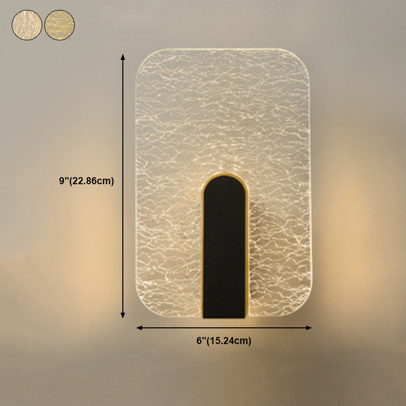 Splique de pared geométrica acrílica Luz LED de luz LED de lujo para escaleras para escaleras