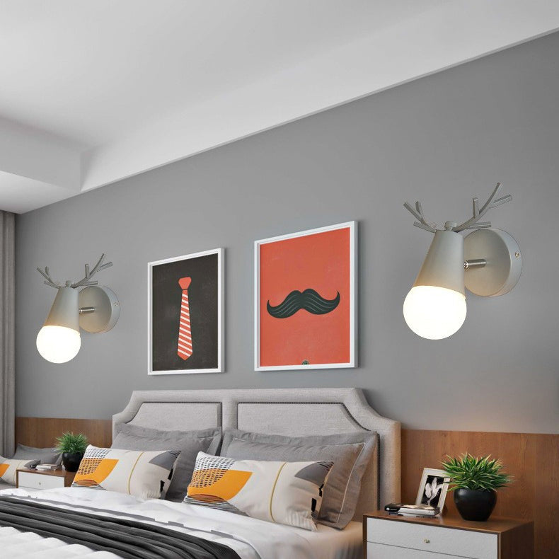 Bras swing petit lampe murale macaron métal