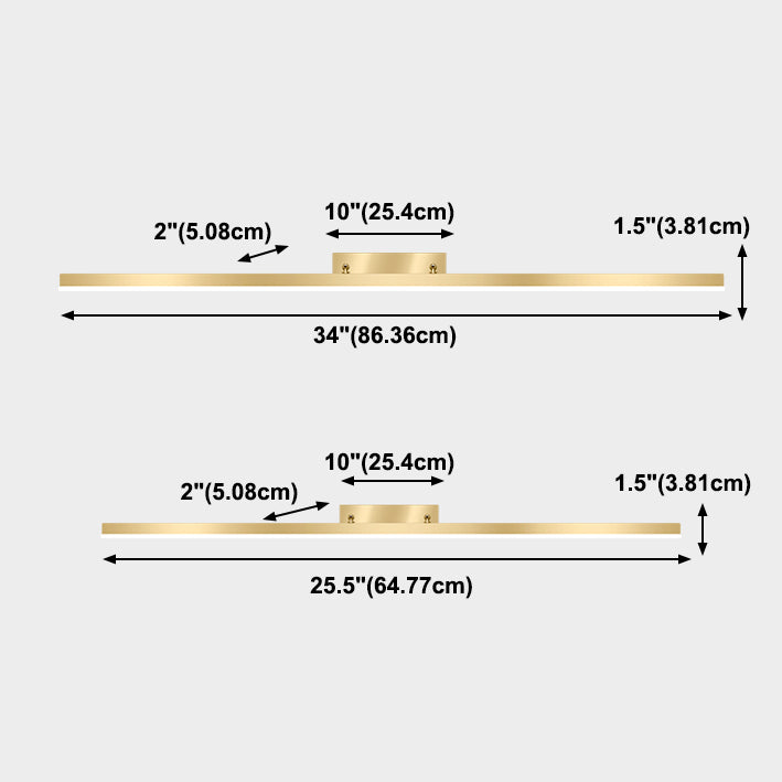 Light Luxury Style Metal Vanity Mirror Light Rectangle Led Vanity Lamp for Shower Room