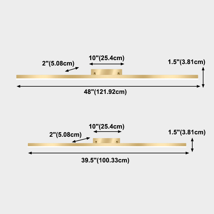 Light Luxury Style Metal Vanity Mirror Light Rectangle Led Vanity Lamp for Shower Room