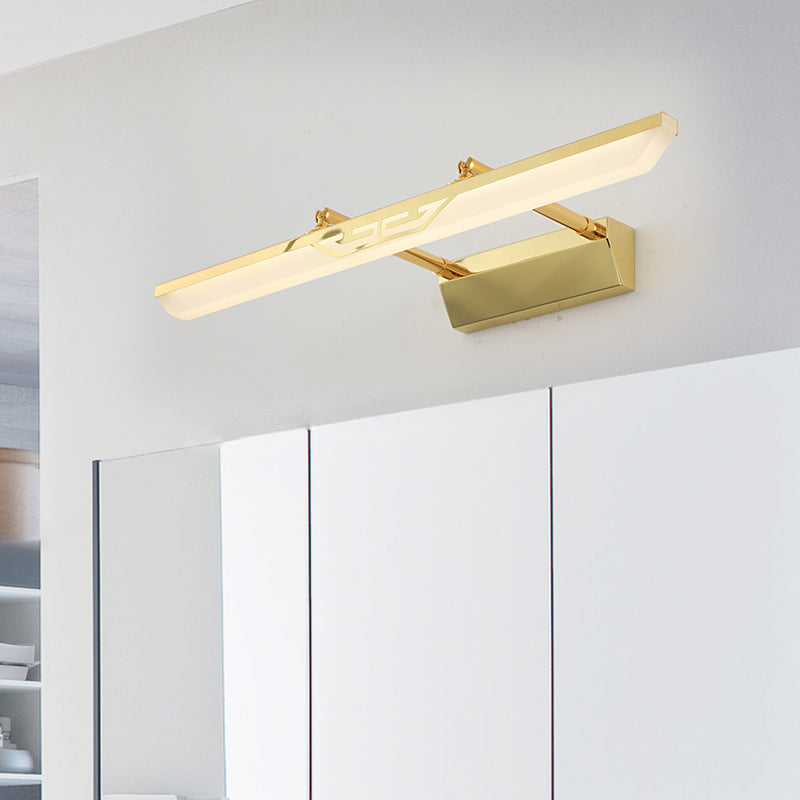Vanité moderne en acier inoxydable Géométrie LAMPE LED évolutive LED LED pour chambre à coucher