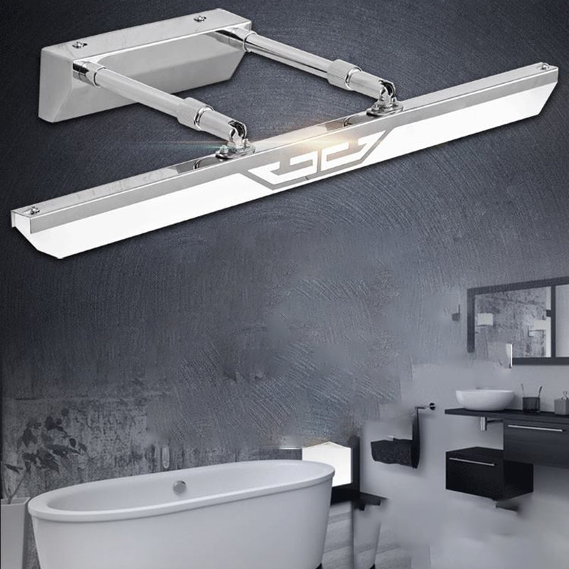 Modern Simple Stainless Steel Vanity Light Geometry Scalable Led Vanity Lamp for Bedroom
