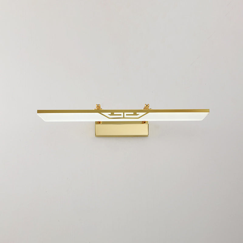 Modern Simple Stainless Steel Vanity Light Geometry Scalable Led Vanity Lamp for Bedroom