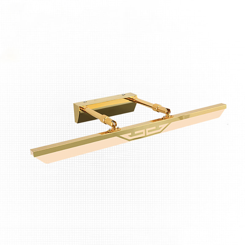 Modern Simple Stainless Steel Vanity Light Geometry Scalable Led Vanity Lamp for Bedroom