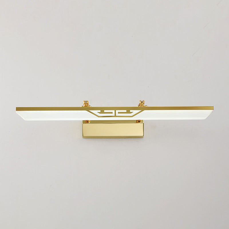 Modern Simple Stainless Steel Vanity Light Geometry Scalable Led Vanity Lamp for Bedroom