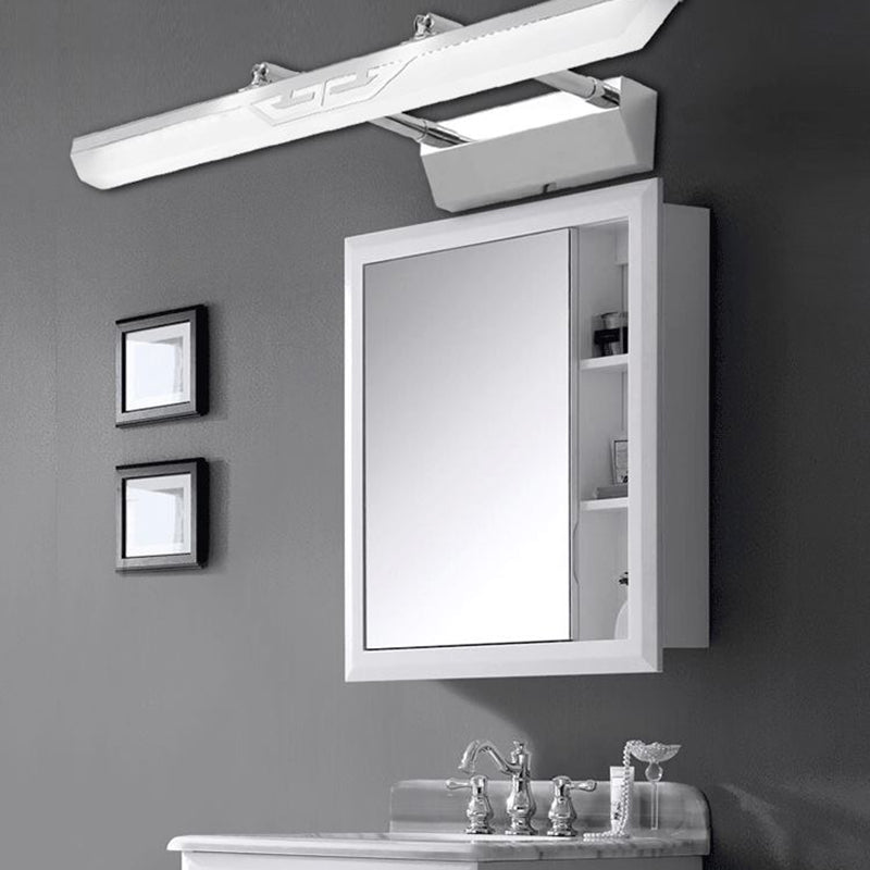 Modern Simple Stainless Steel Vanity Light Geometry Scalable Led Vanity Lamp for Bedroom