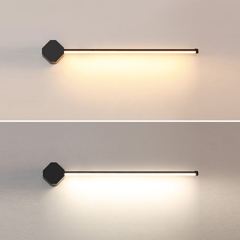 1-Light Linear Wall Sconce Modern Style Metal Sconce Lamp for Shower Room