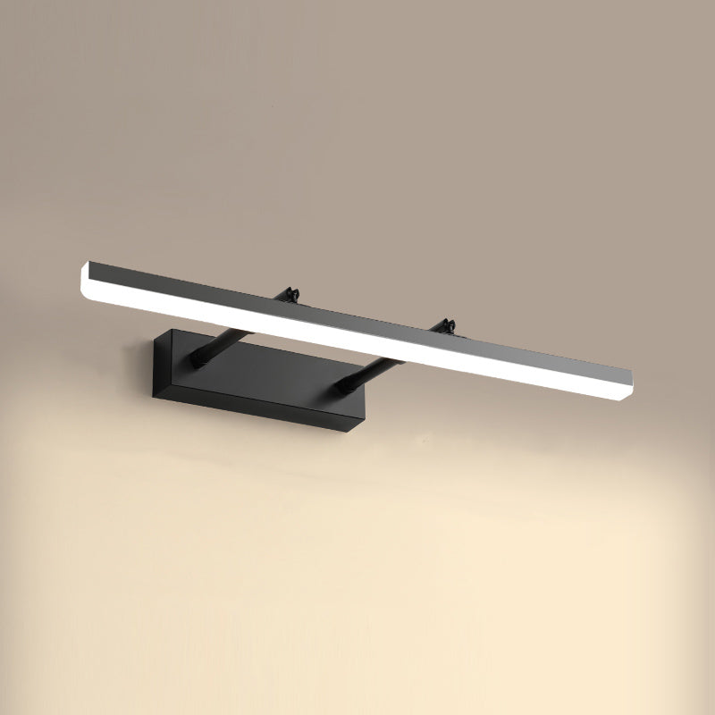 1-Light Linear Murce Sconce Modern Style Metal Appince Lampe pour la salle de bain
