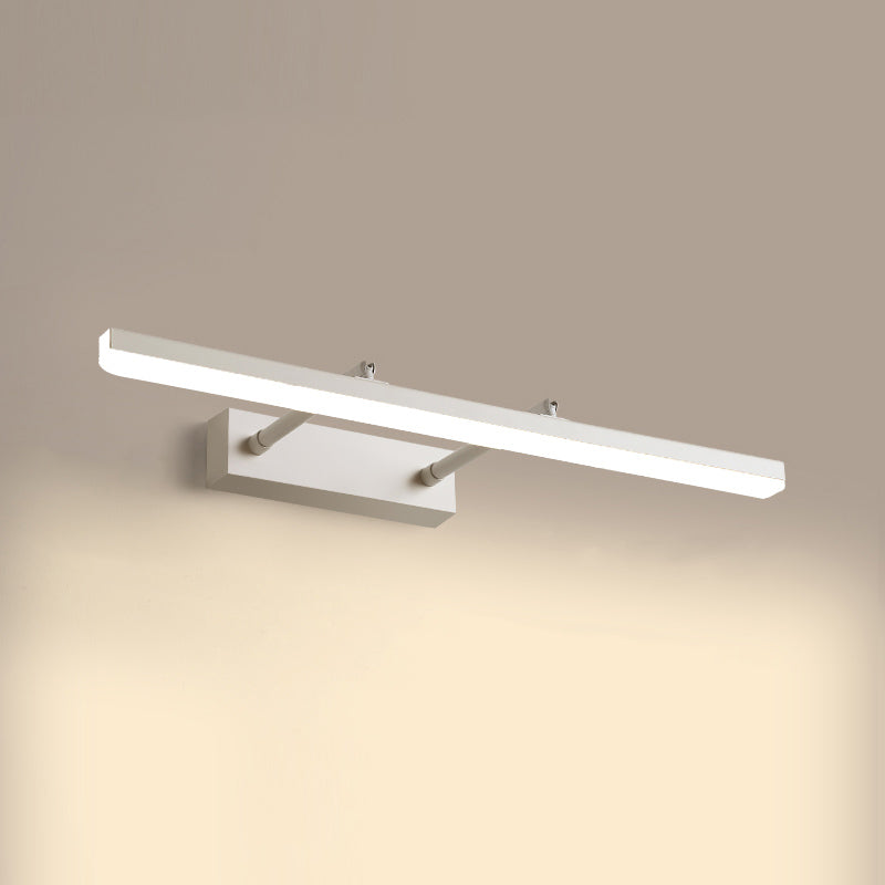 1-Light Linear Murce Sconce Modern Style Metal Appince Lampe pour la salle de bain