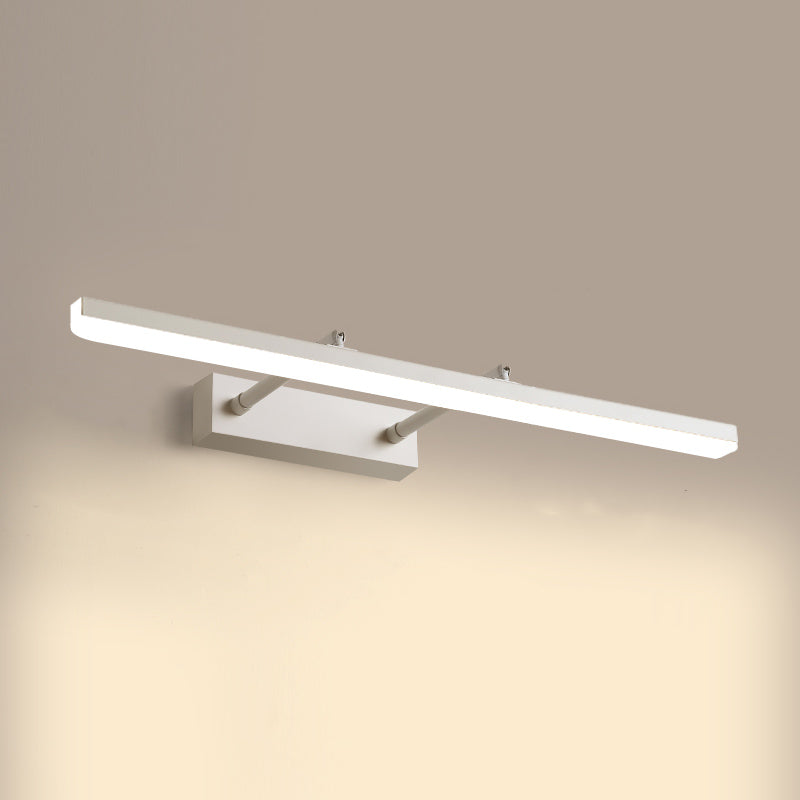 1-Light Linear Murce Sconce Modern Style Metal Appince Lampe pour la salle de bain