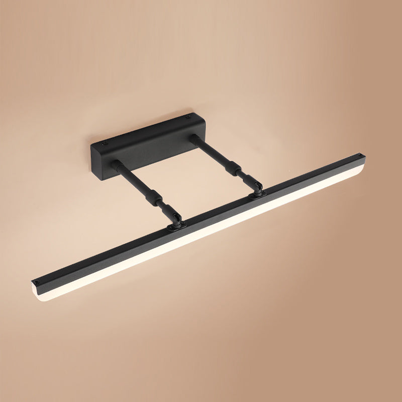 1-Light Linear Murce Sconce Modern Style Metal Appince Lampe pour la salle de bain