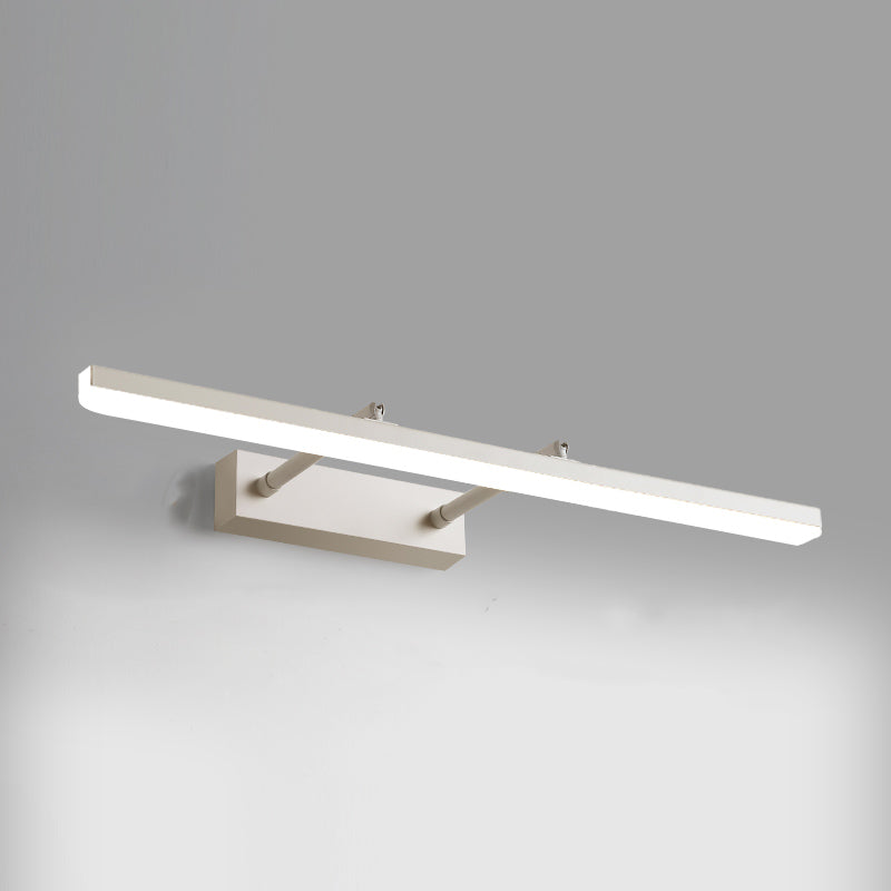 1-Light Linear Murce Sconce Modern Style Metal Appince Lampe pour la salle de bain