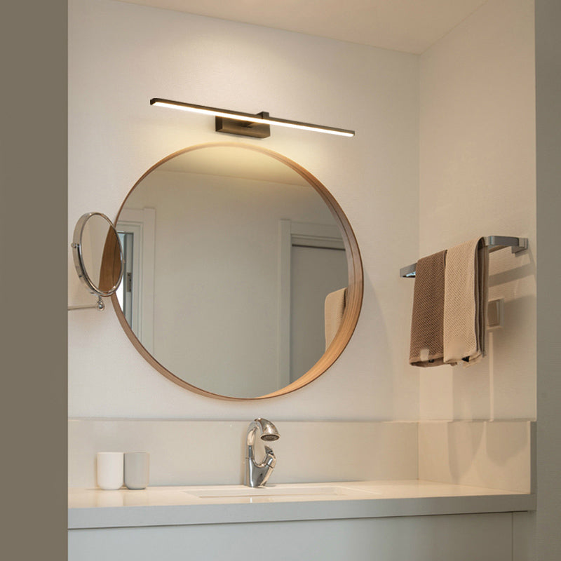 Lampada sconde in metallo moderno a parete a 1 luci per il bagno