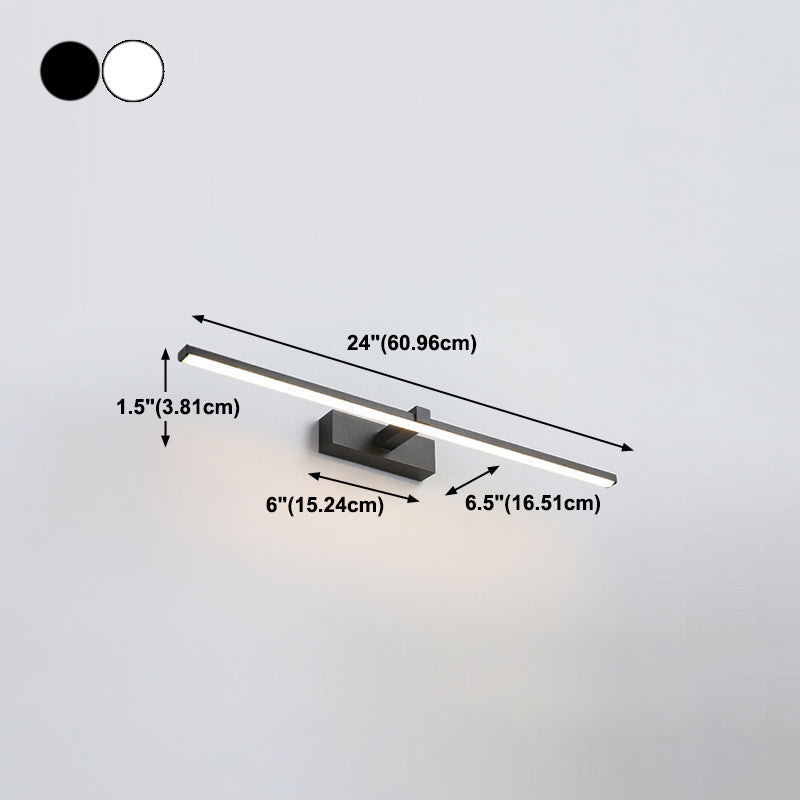 Lampada sconde in metallo moderno a parete a 1 luci per il bagno