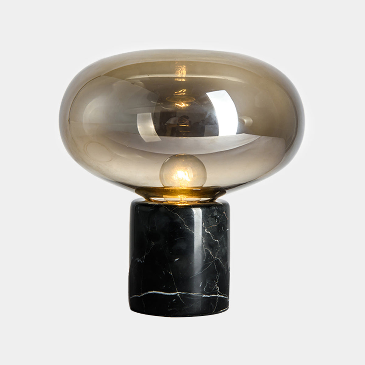 1 lampe de table de nuit géométrique légère lampe de table en verre de style moderne