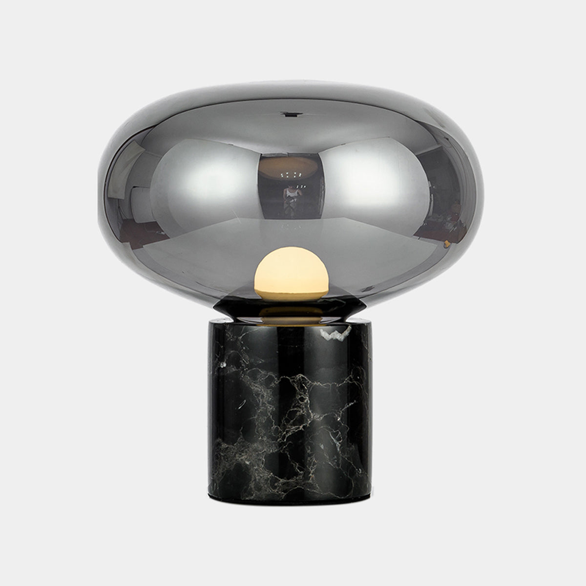 1 lampe de table de nuit géométrique légère lampe de table en verre de style moderne