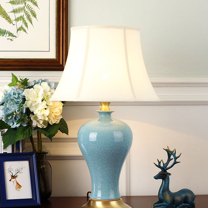 Éclairage de bureau de style moderne LAMPE DE SHADE DE SILK COLORF