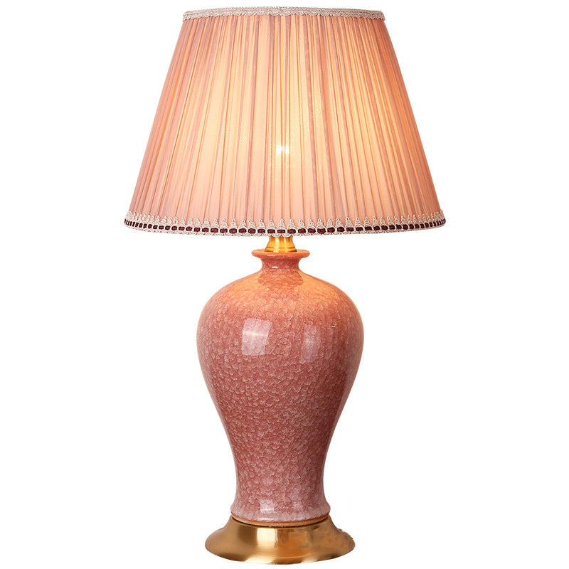 Éclairage de bureau de style moderne LAMPE DE SHADE DE SILK COLORF