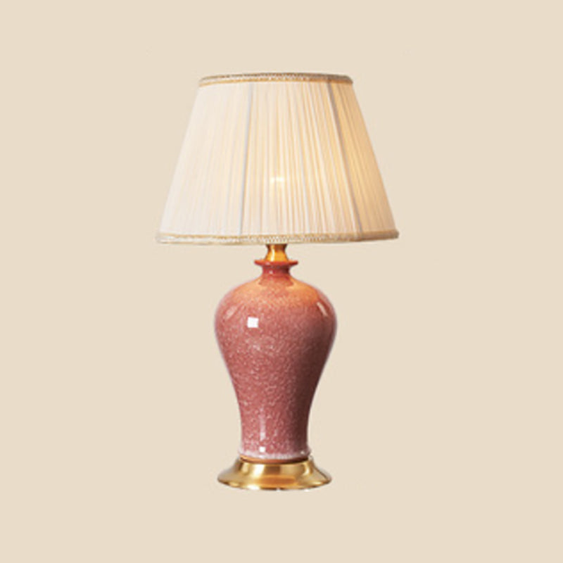 Éclairage de bureau de style moderne LAMPE DE SHADE DE SILK COLORF