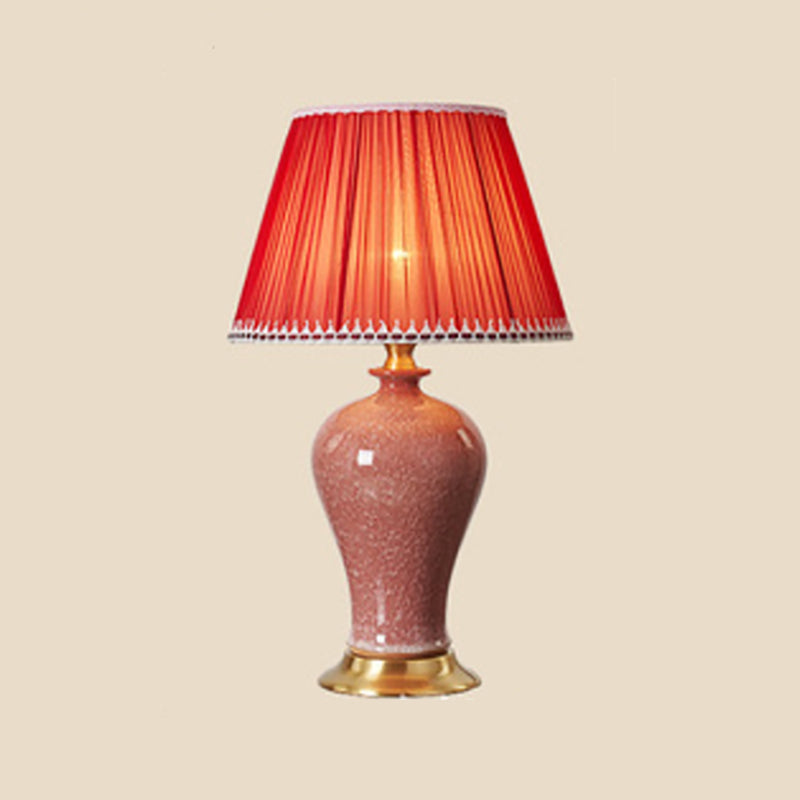 Éclairage de bureau de style moderne LAMPE DE SHADE DE SILK COLORF