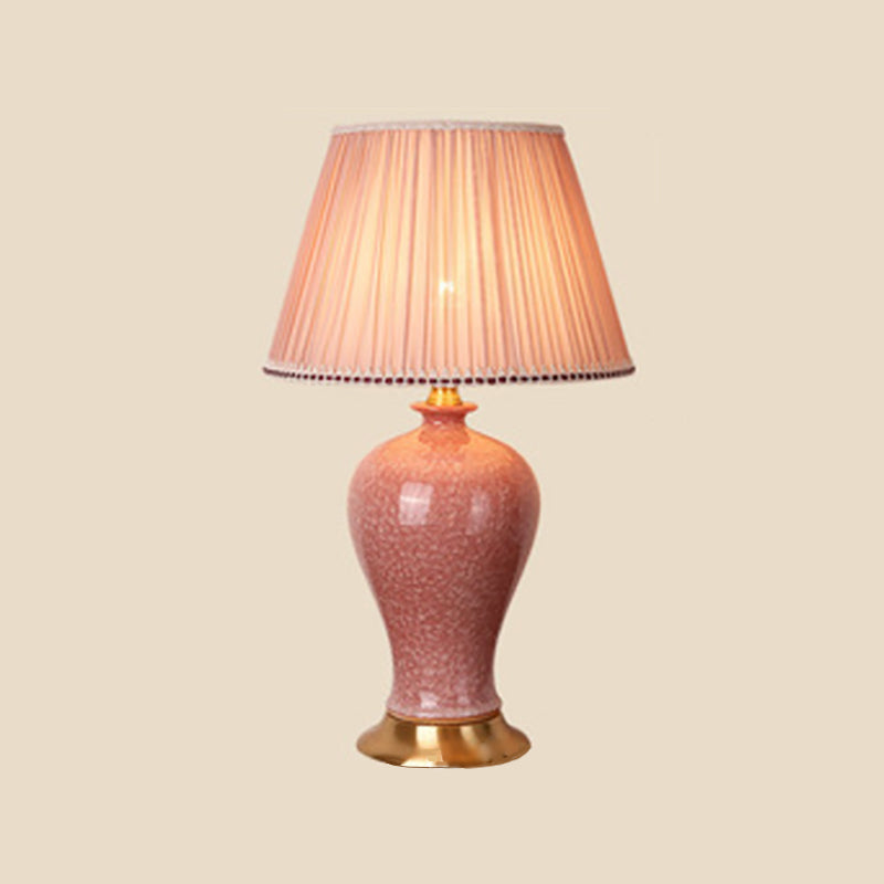 Éclairage de bureau de style moderne LAMPE DE SHADE DE SILK COLORF