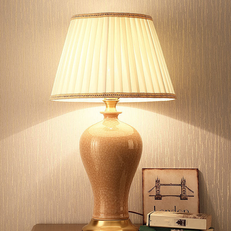 Éclairage de bureau de style moderne LAMPE DE SHADE DE SILK COLORF
