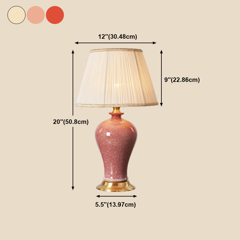 Éclairage de bureau de style moderne LAMPE DE SHADE DE SILK COLORF