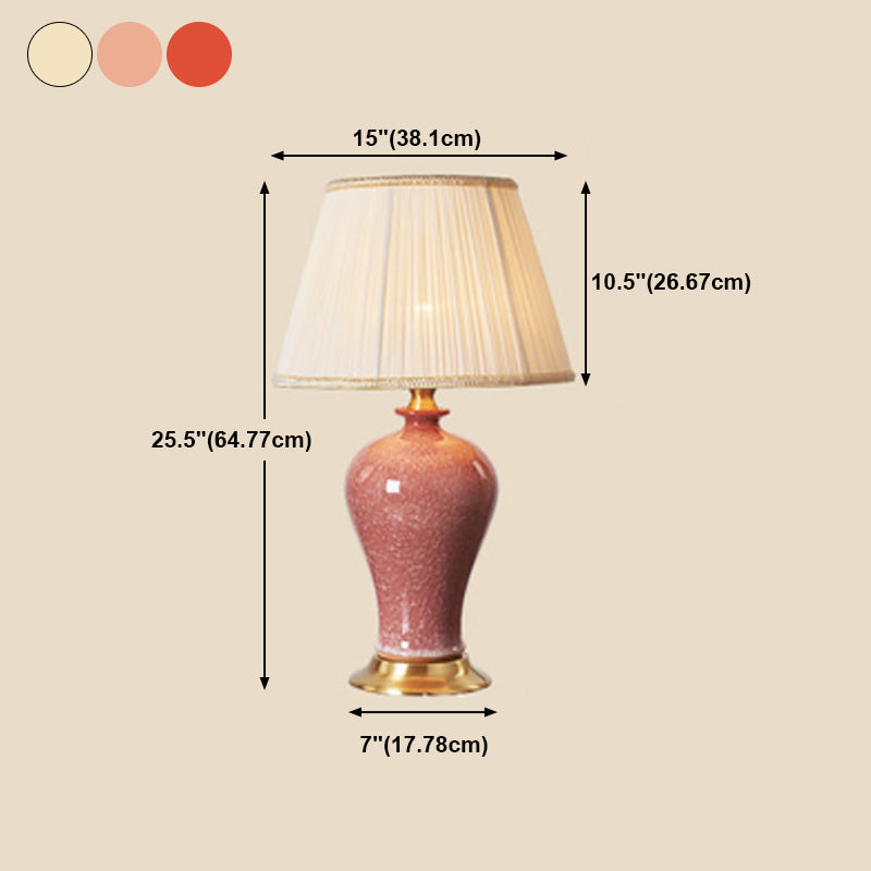 Éclairage de bureau de style moderne LAMPE DE SHADE DE SILK COLORF