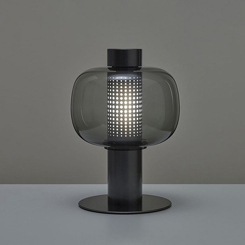 1 lampe de table à globe léger les lampes de chevet en verre contemporaines pour chambre à coucher