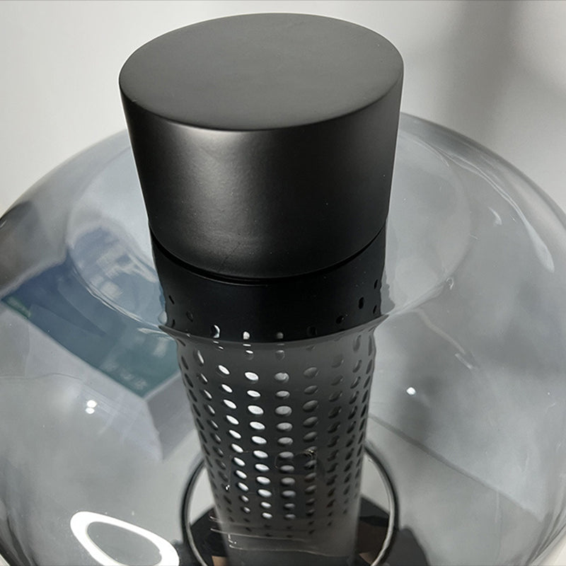 1 lampe de table à globe léger les lampes de chevet en verre contemporaines pour chambre à coucher