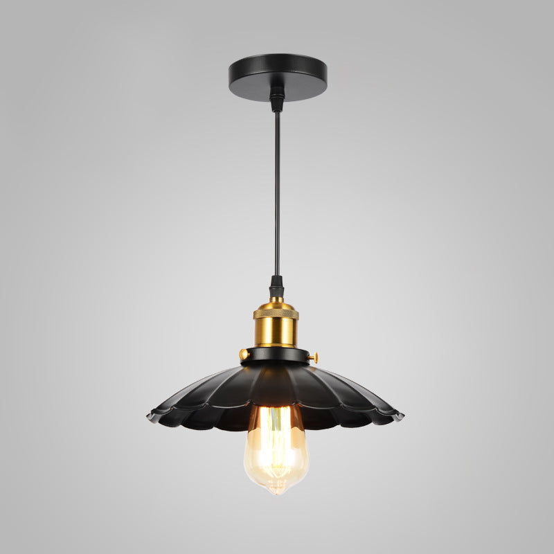 Industrial Style Cone Shape Pendant Lighting Metal 1 Light Pendant Light for Bedroom
