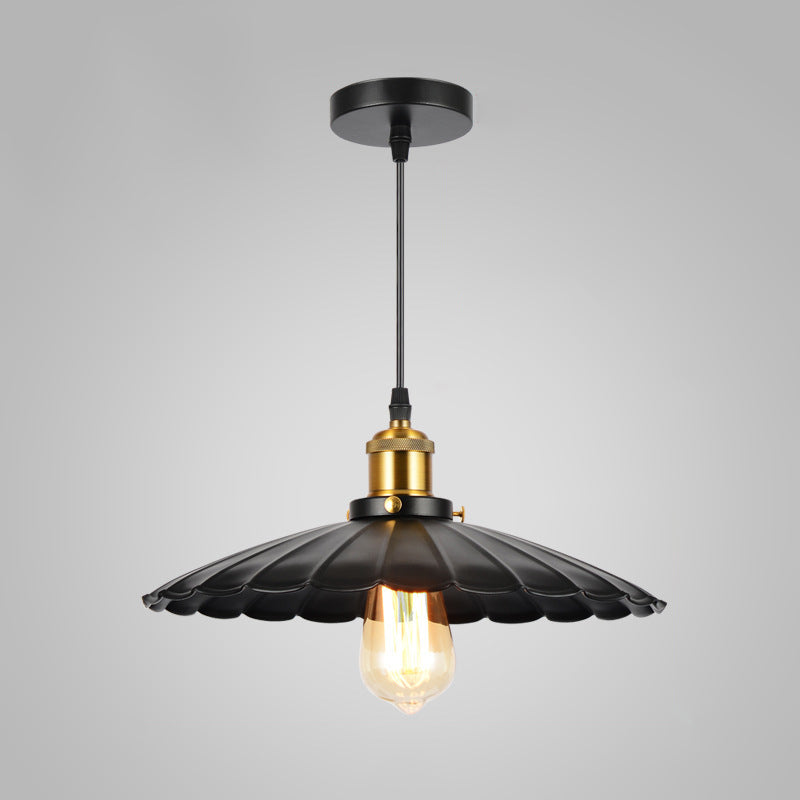Industrial Style Cone Shape Pendant Lighting Metal 1 Light Pendant Light for Bedroom