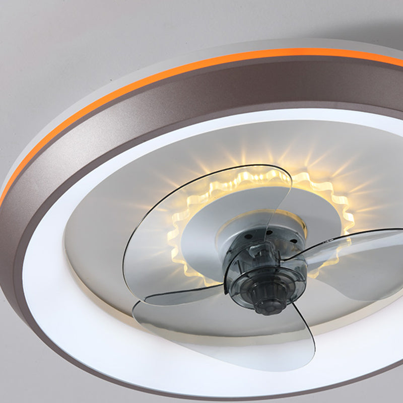 Iluminación de ventilador de techo de estilo moderno iluminación de ventilador de techo múltiple de metal para restaurante