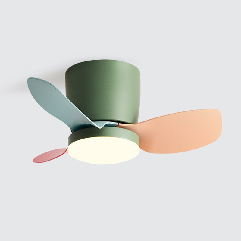 Ventio a soffitto in stile moderno Light Metal 1 Light Affermazione Accendino per la stanza dei bambini