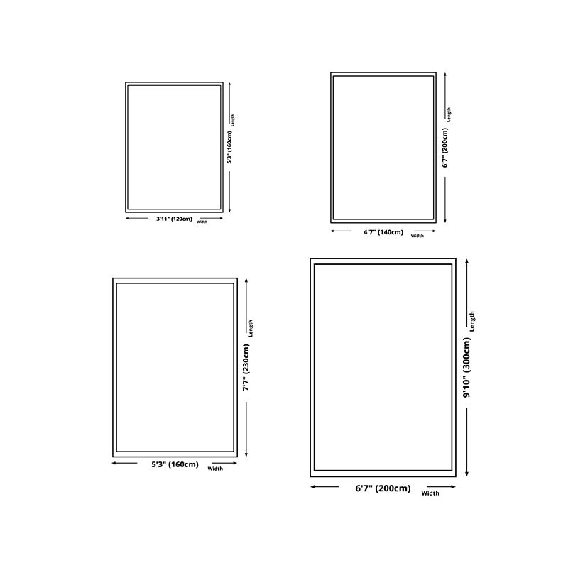 Nordic Style Rug Polyester Non-Slip Area Rug for Home Decoration