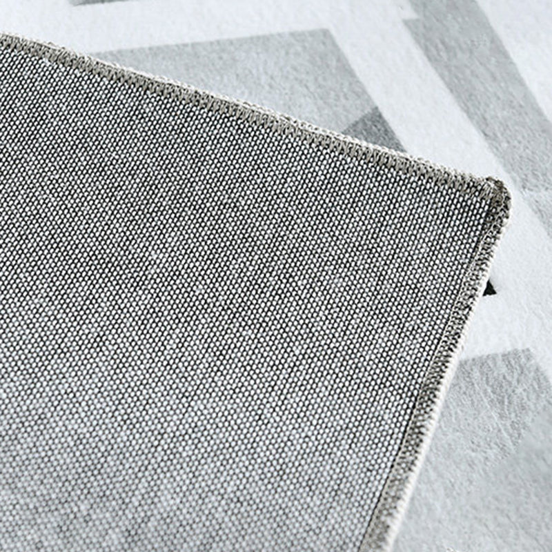 Geometric Decoration Area Rug Rectangle Polyester Stain Resistant Indoor Rug