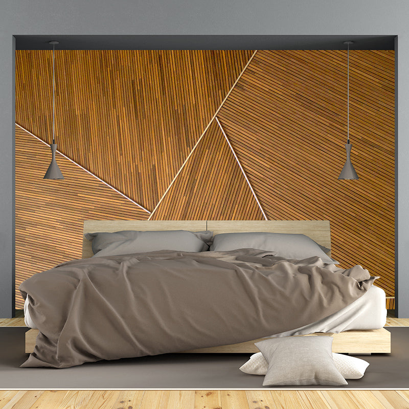 Decorative Wall Mural Wallpaper Wood Texture Sitting Room Wall Mural