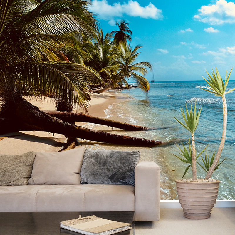 Washable Photography Mural Wallpaper Tropical Landscape Indoor Wall Mural