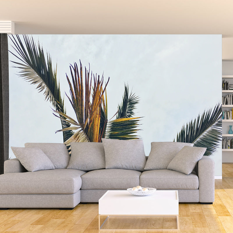 Beautiful Photography Mural Wallpaper Tropical Plants Decorative Indoor Wall Mural